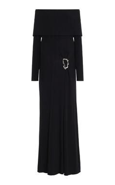 Anna Quan Phoebe One-Shoulder Long Dress - 2 - Raven